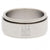 Front - Manchester City FC Official Stainless Steel Spinner Ring