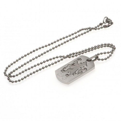 Front - Chelsea FC Unisex Adults Dog Tag And Chain