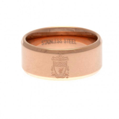 Front - Liverpool FC Rose Gold Plated Ring