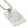 Front - Celtic FC Silver Plated Dog Tag and Chain