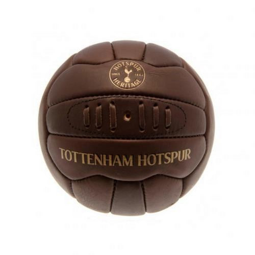 Front - Tottenham Hotspur FC Retro Heritage Mini Leather Ball