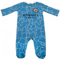 Front - Manchester City FC Baby Sleepsuit