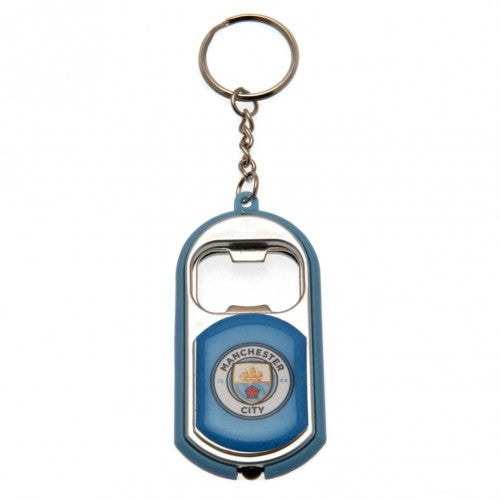 Front - Manchester City FC Key Ring Torch Bottle Opener