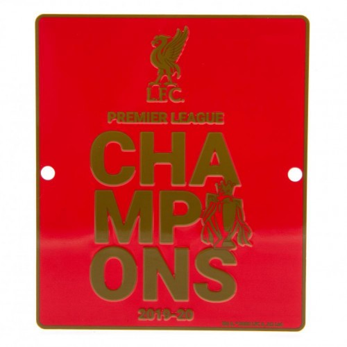Front - Liverpool FC Premier League Champions Window Sign