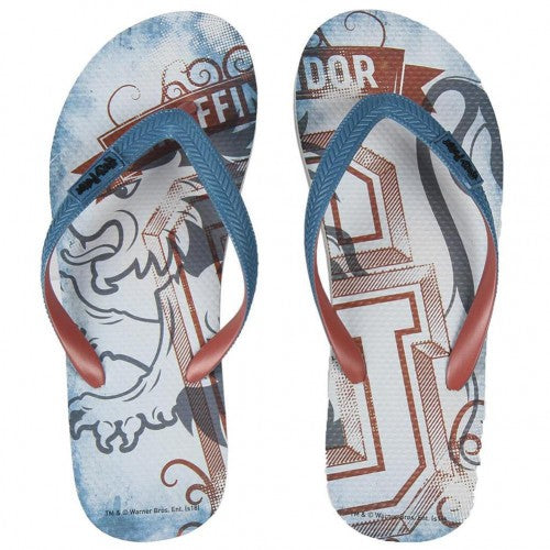 Front - Harry Potter Unisex Adult Gryffindor Flip Flops