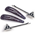 Front - Harry Potter Deathly Hallows Hair Clip Set (Pack of 4)