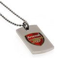 Front - Arsenal FC Crest Dog Tag And Chain