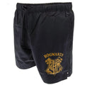 Front - Harry Potter Mens Hogwarts Crest Swimming Shorts