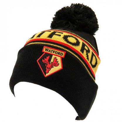 Front - Watford FC Striped Beanie