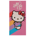 Front - Hello Kitty Stripe Beach Towel