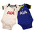 Front - Tottenham Hotspur FC Baby Bodysuit (Pack of 2)