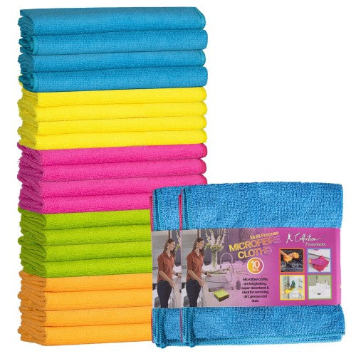 Front - K Collection Microfibre Cleaning Cloth (Pack of 20)