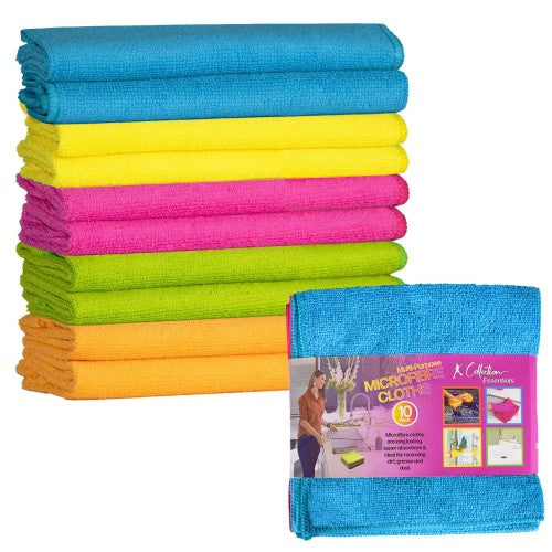 Front - K Collection Microfibre Cleaning Cloth (Pack of 10)