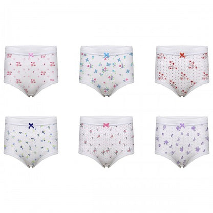 Front - Harte & Soul Womens/Ladies Floral Briefs (Pack of 6)