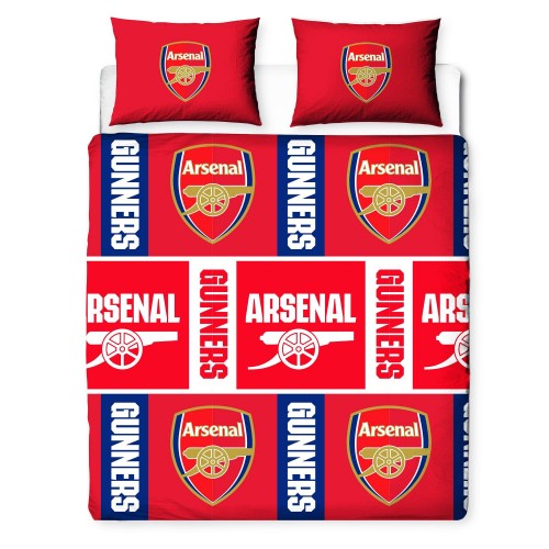 Front - Arsenal FC Crest Reversible Duvet Set