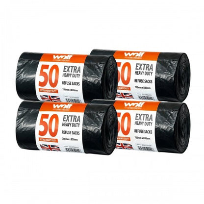 Front - Wolf Heavy Duty Bin Bags (Pack of 200)