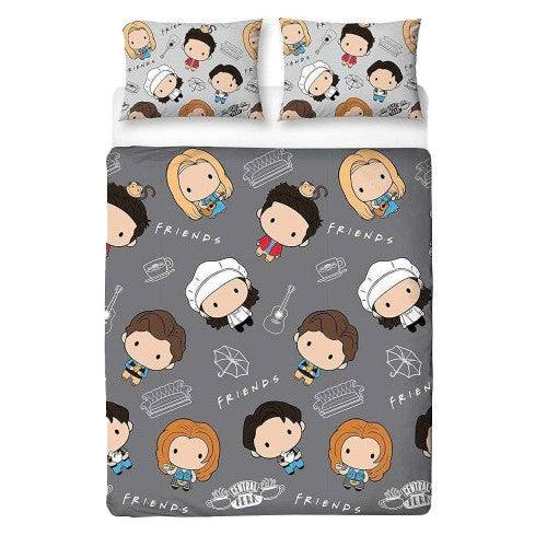 Front - Friends Chibi Reversible Duvet Set