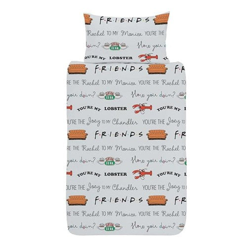 Front - Friends Logo Reversible Duvet Set