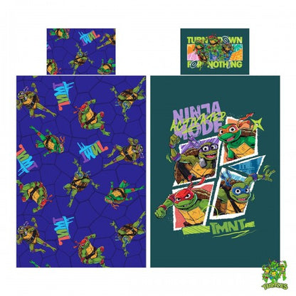 Front - Teenage Mutant Ninja Turtles TMNT Reversible Duvet Set