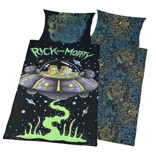 Front - Rick And Morty UFO Reversible Duvet Set
