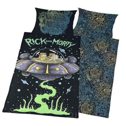 Front - Rick And Morty UFO Reversible Duvet Set
