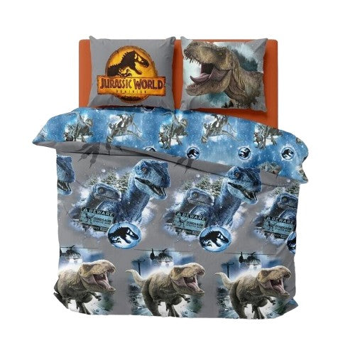 Front - Jurassic World Dominion Reversible Duvet Set