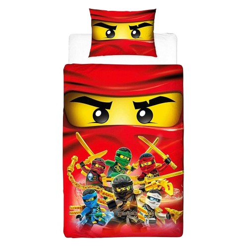 Front - Lego Ninjago Reversible Duvet Set