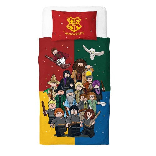 Front - Harry Potter Lego Reversible Duvet Set