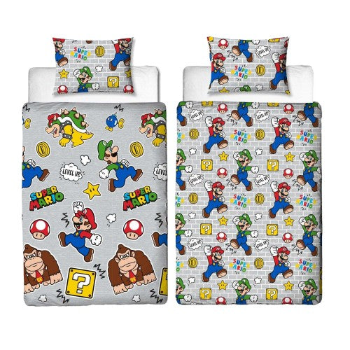 Front - Super Mario Reversible Duvet Set