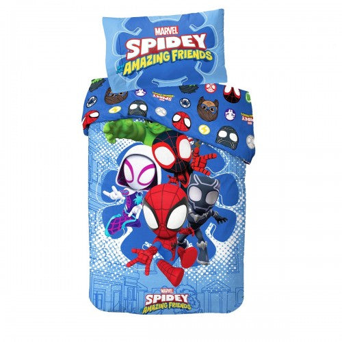 Front - Disney Spidey and His Amazing Friends Reversible Duvet Set