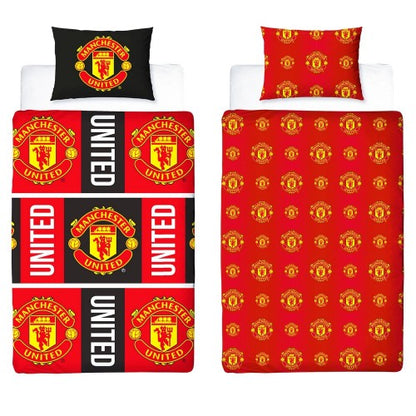 Front - Manchester United FC Reversible Duvet Set