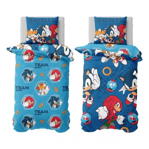 Front - Sonic The Hedgehog Team Reversible Duvet Set