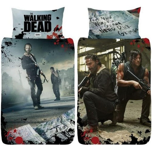 Front - The Walking Dead Rick & Daryl Reversible Duvet Set