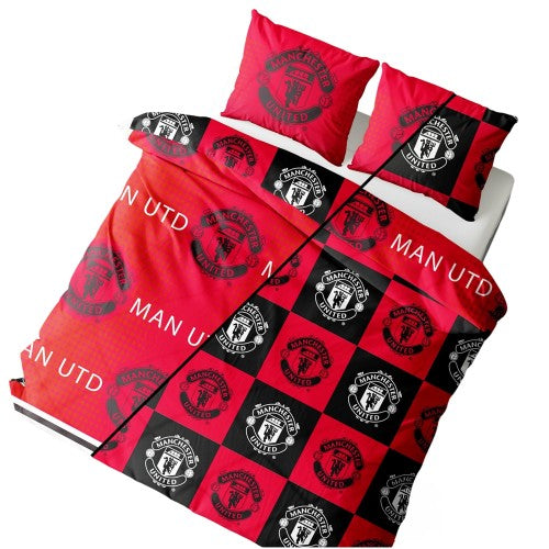 Front - Manchester United FC Honour Reversible Duvet Set