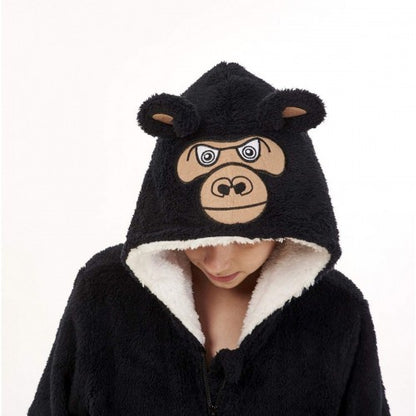Front - Keanu Childrens/Kids Gorilla All-In-One Nightwear