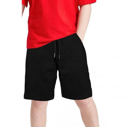 Front - Keanu Boys Fleece Regular Shorts (Pack of 3)