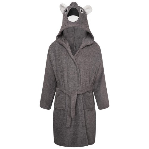 Front - Keanu Childrens/Kids Koala Head Cotton Dressing Gown