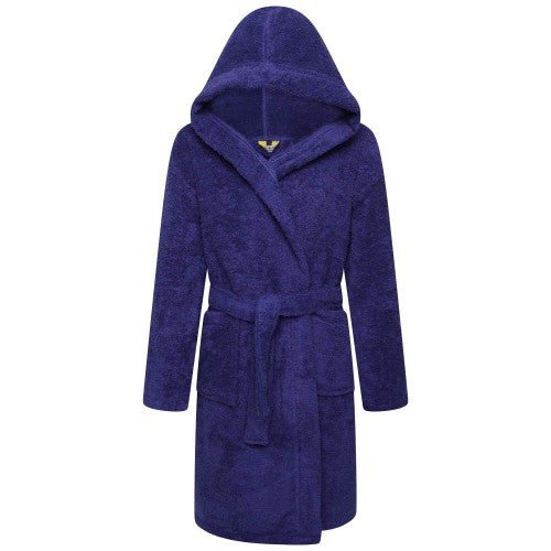 Front - Keanu Childrens/Kids Cotton Dressing Gown
