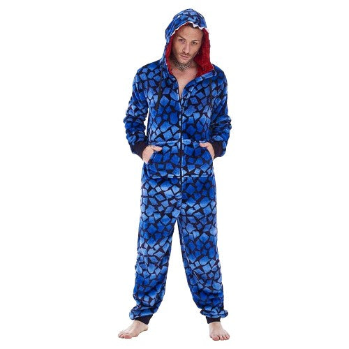 Front - Keanu Mens Raptor Fleece Jumpsuit