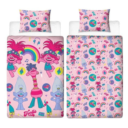 Front - Trolls 2 World Tour Reversible Duvet Set