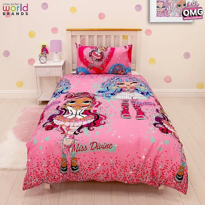 Multicoloured - Pack Shot - LOL Surprise Queens Doll Reversible Duvet Set