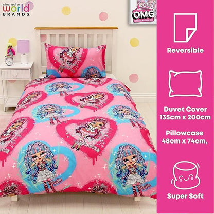 Multicoloured - Close up - LOL Surprise Queens Doll Reversible Duvet Set