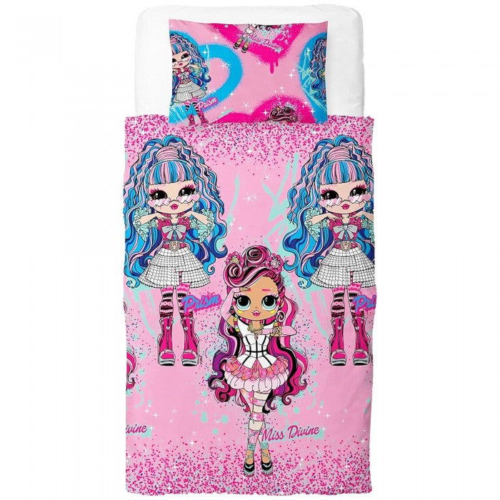 Front - LOL Surprise Queens Doll Reversible Duvet Set