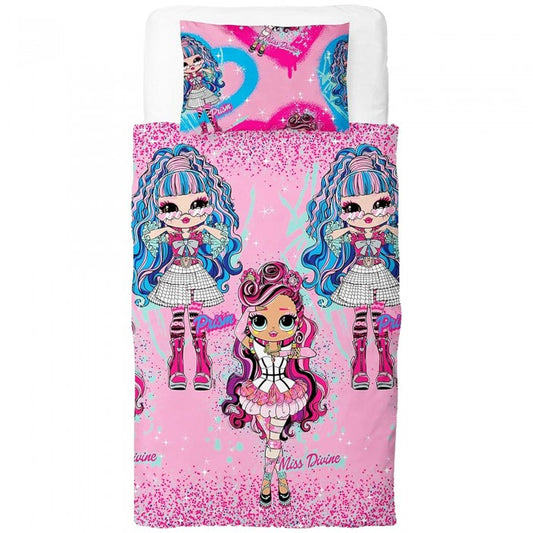 Front - LOL Surprise Queens Doll Reversible Duvet Set