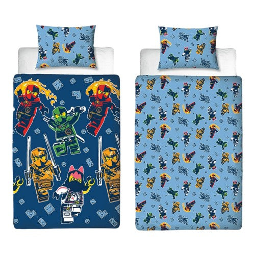Front - Lego Ninjago Reversible Duvet Set