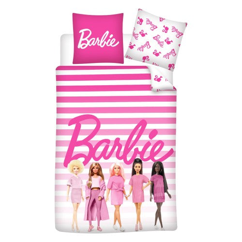 Front - Barbie Iconic Reversible Duvet Set