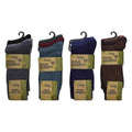 Front - Soxy Mens Mid Calf Bamboo Socks (Pack of 12)
