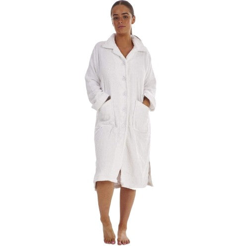 Front - Keanu Womens/Ladies Button-Down Cotton Towel