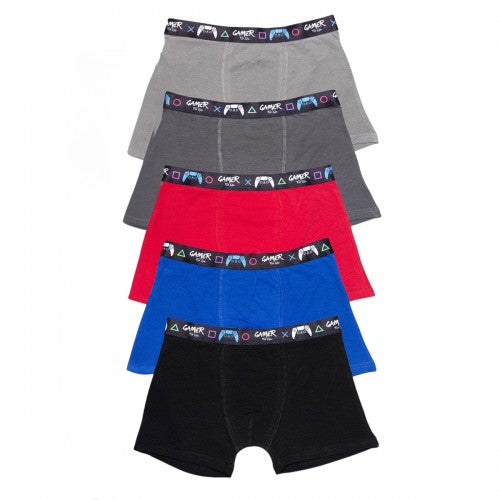 Front - Floso Boys Cotton Blend Boxer Shorts (Pack of 5)