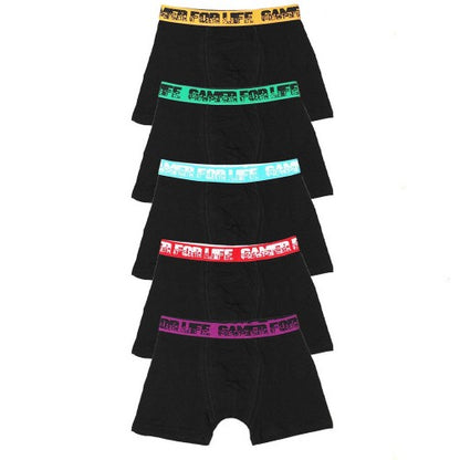 Front - Floso Boys Gamer For Life Graffiti Cotton Blend Boxer Shorts